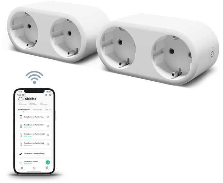 Prizë Tesla Smart Plug Dual 2x Bundle