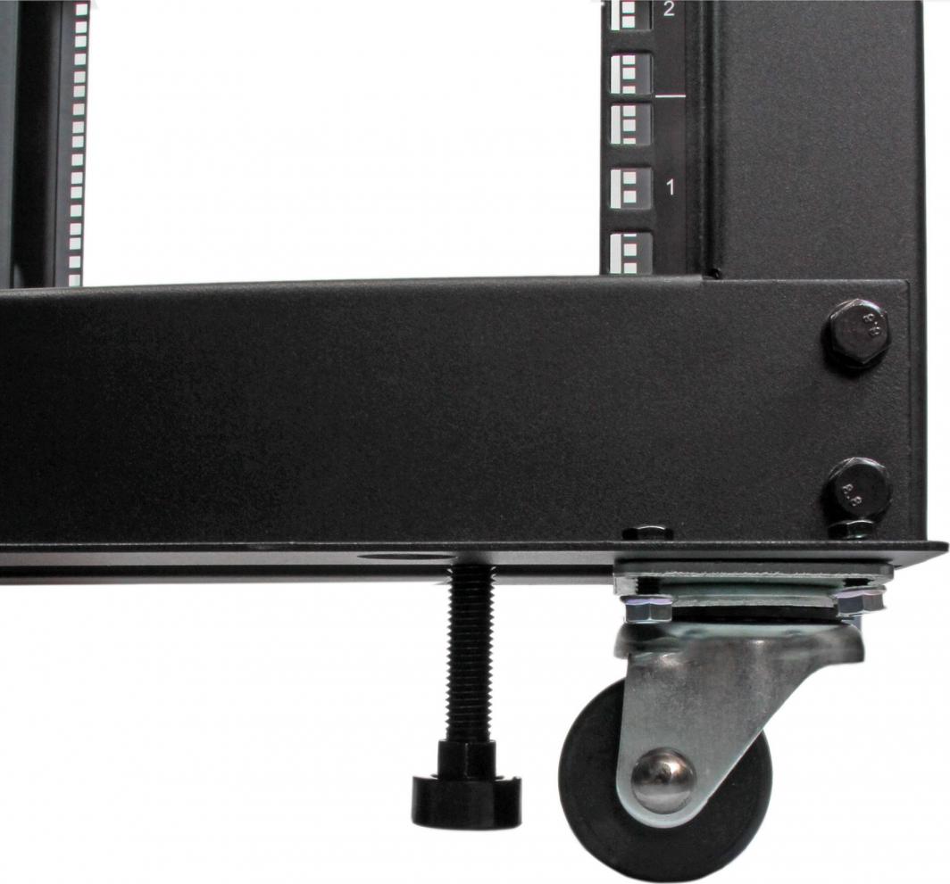 Raft serveri StarTech.com 4-Post 8U, 19", kornizë e hapur, me rrota