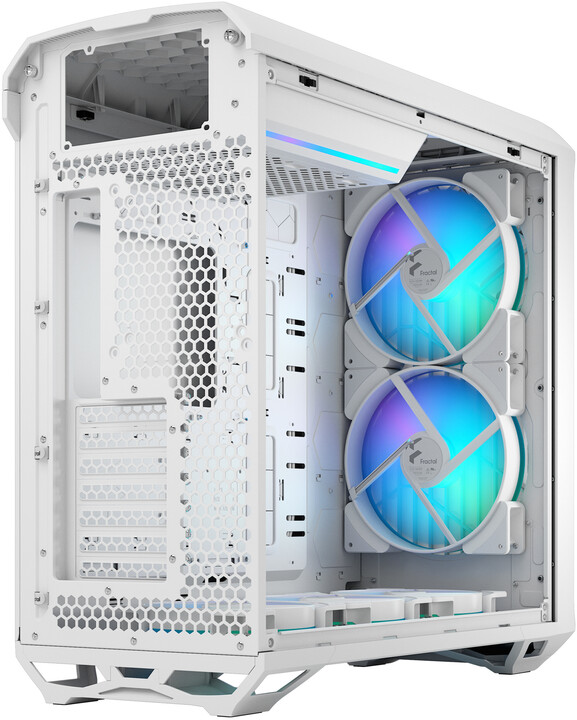 Kasë kompjuteri Fractal Design Torrent White RGB TG Clear Tint