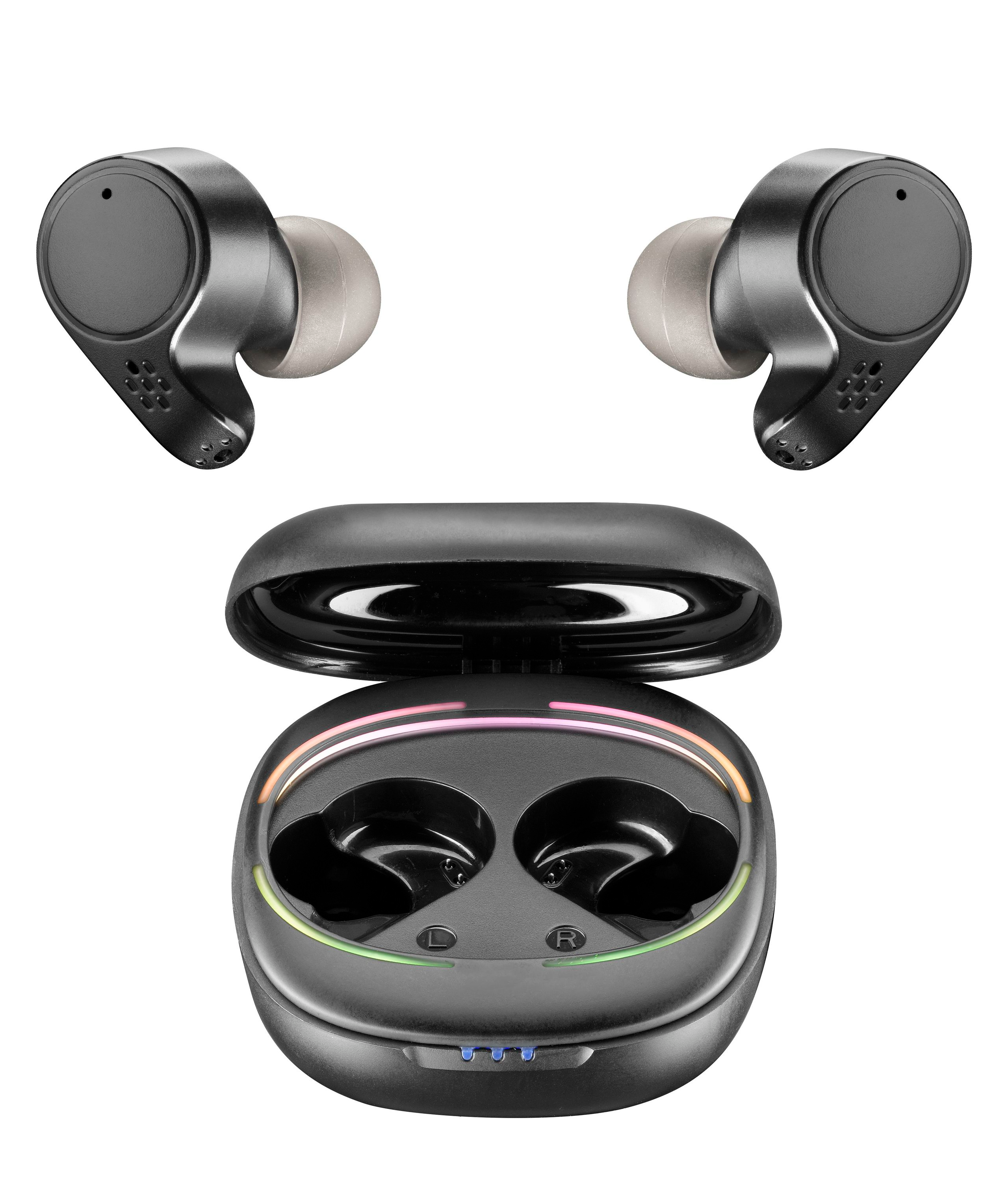 Dëgjuese Buds Cellularline Defy BTDEFYTWSK, Gaming, wireless, të zeza