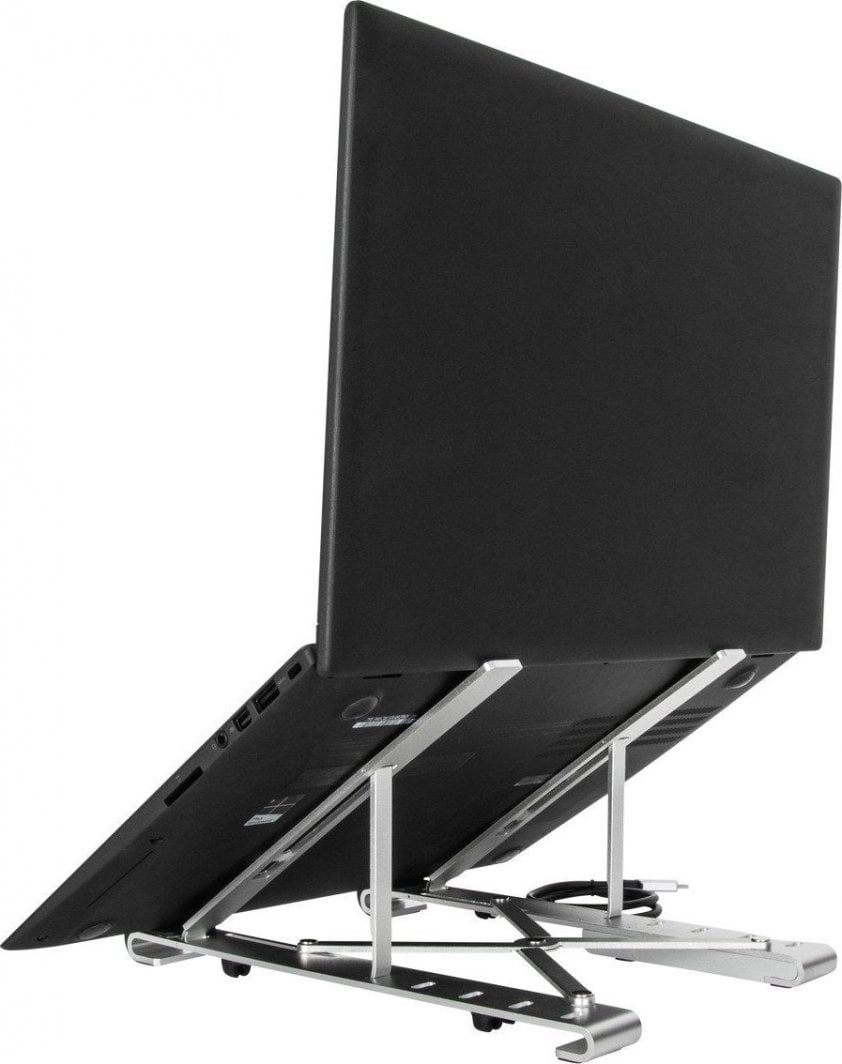 Mbajtëse laptopi Targus Portable Laptop Stand, me USB hub, alumini, gri