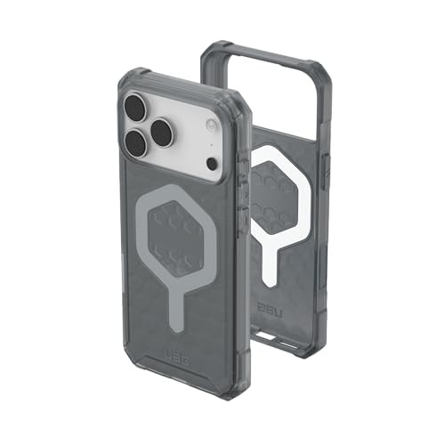 Mbulesë telefoni UAG Essential Armor për iPhone 17 Pro Max, MagSafe, mbrojtje ushtarake, gri e tejdukshme Ash