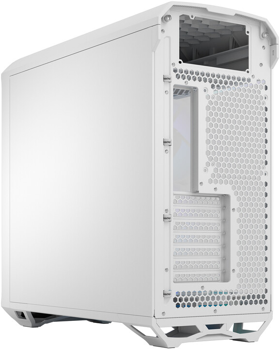 Kasë kompjuteri Fractal Design Torrent White RGB TG Clear Tint