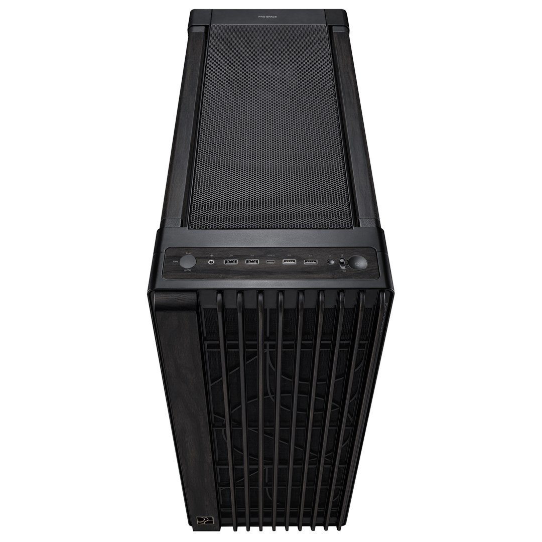 Kuti PC ASUS ProArt PA602 Wood Edition, mid tower, panel metalik, e zezë
