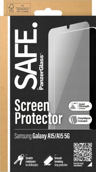 Mbrojtëse ekrani PanzerGlass SAFE, Samsung Galaxy A15 A15 5G, Ultra Wide Fit, transparente