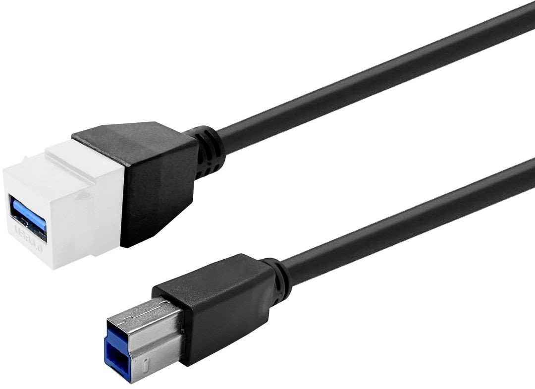 Модул киystone VivoLink USB 3.0, за ѕидни панели, бел