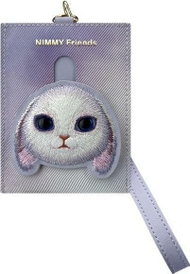 Portofol kartelash iLike Nimmy Big Eyed Pet Rabbit 2.0, xhepa të shumëfishtë, i purpurt