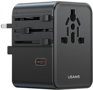 Karikues udhëtimi Usams CC310, 3x USB C, 70W, 4 në 1, i zi