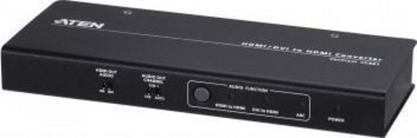 Konvertor audio Aten 4K HDMI / DVI në HDMI VC881, i zi