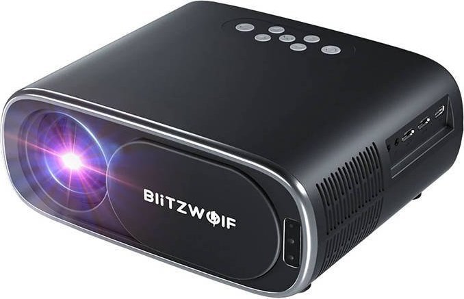 Projektor LED BlitzWolf BW-V4, 1080p, Wi-Fi dhe Bluetooth, i zi