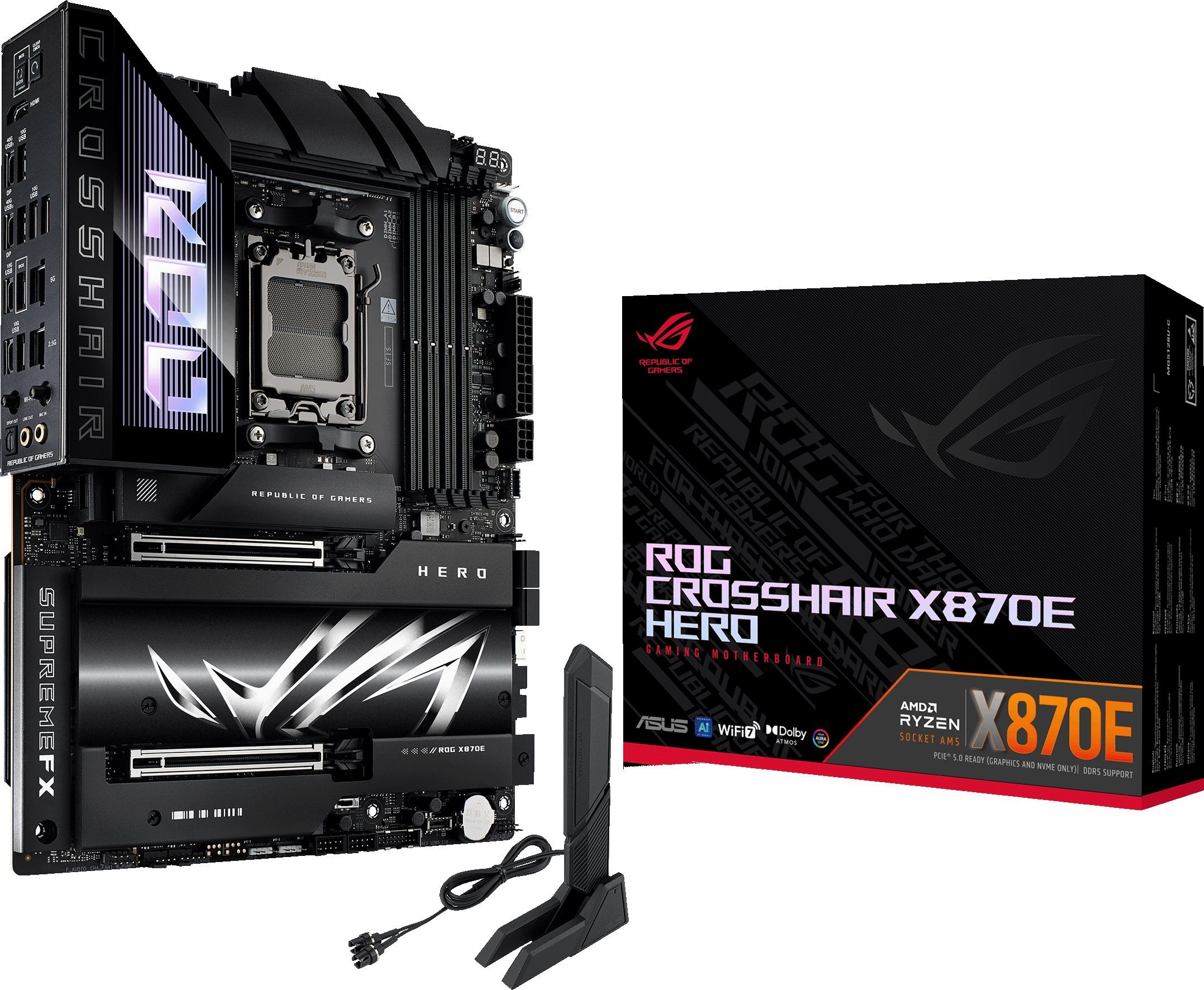 Pllakë amë ASUS ROG Crosshair X870E Hero