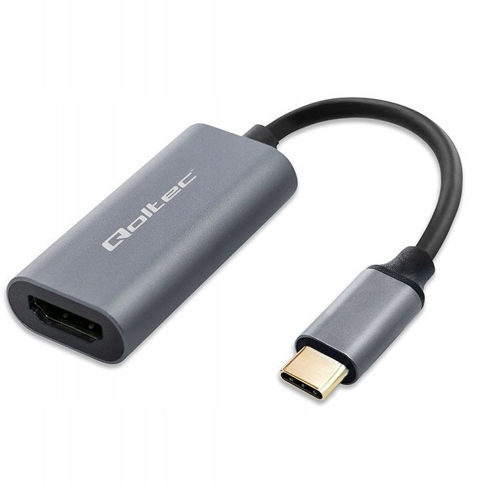 Adapter USB C në HDMI 4K, 60Hz, trup alumini, ngjyrë grafit