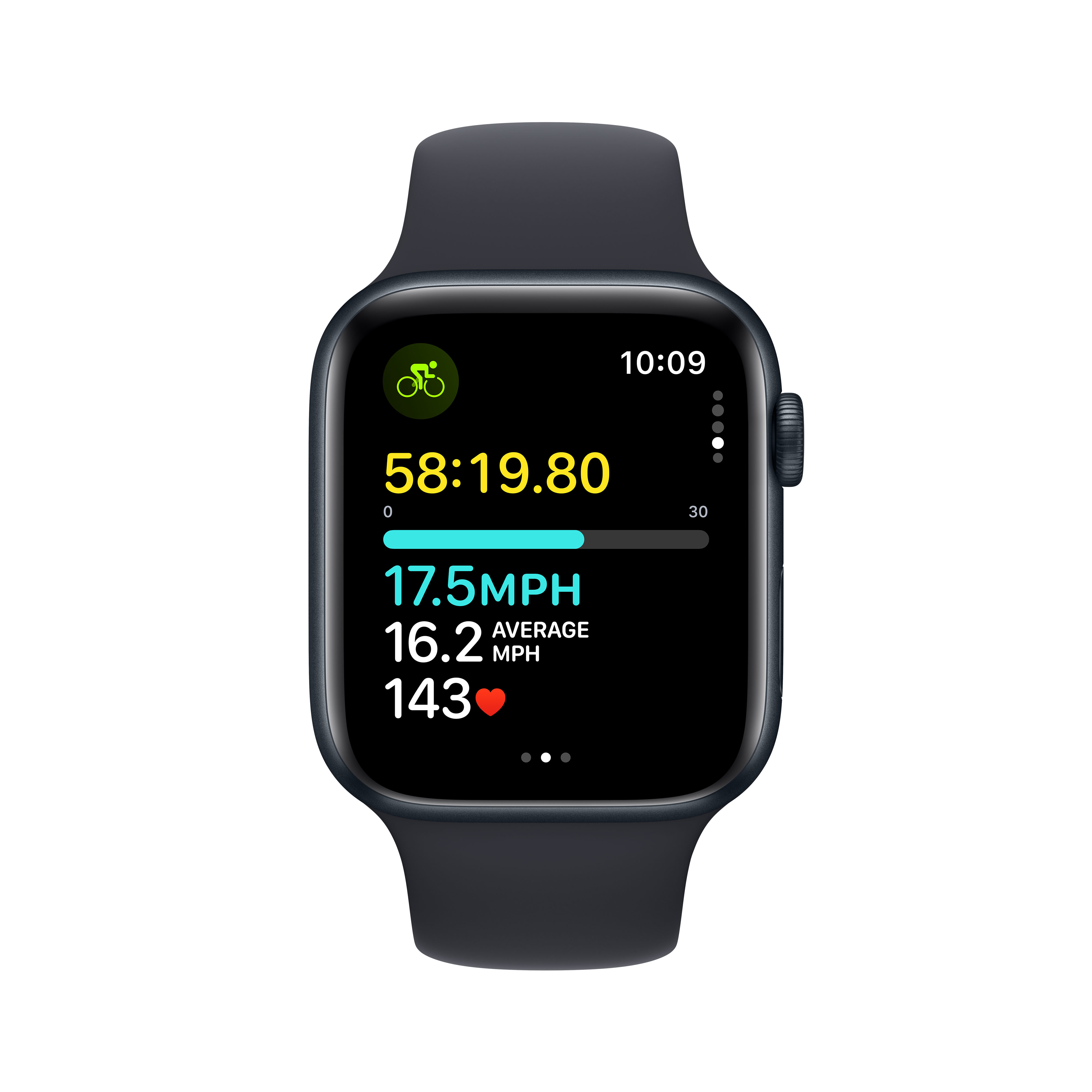 Apple Watch SE2 V2 GPS, 44mm, Midnight Aluminium Case me Midnight Sport Band, S/M