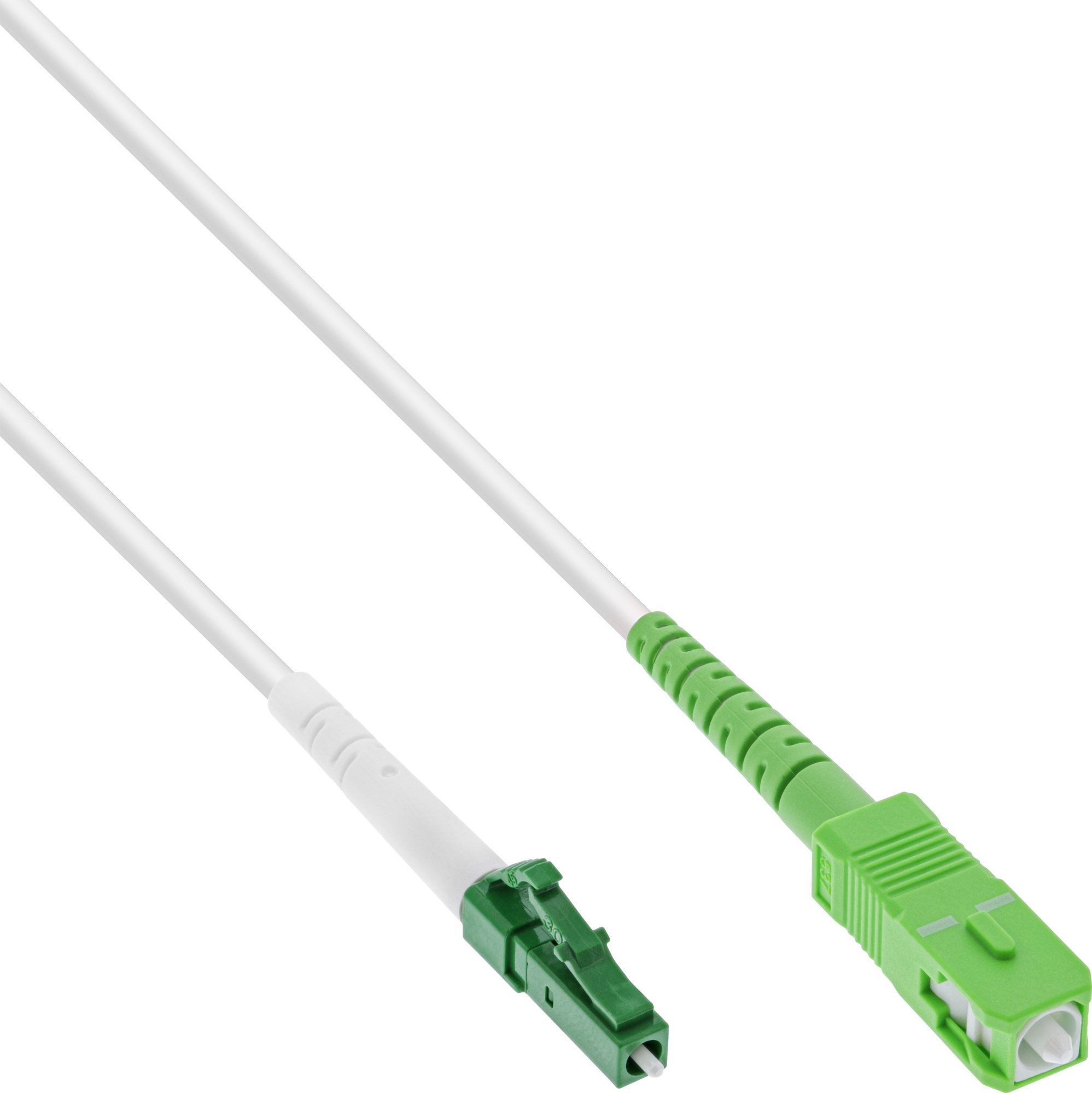 Kabllo optike InLine FTTH, LC/APC në SC/APC, OS2 9/125µm, 3m, e verdhë