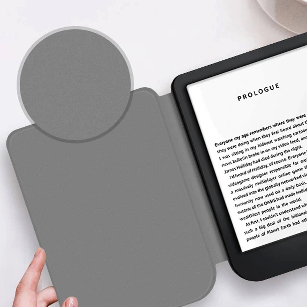 Kapak mbrojtës PocketBook InkPad 3 3 Pro, grafik, plastikë, aprikot