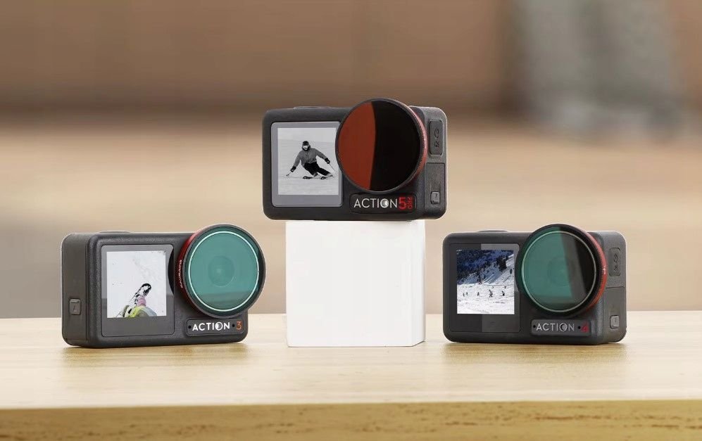 Filtër hibrid Sunnylife PL ND64 për DJI Osmo Action 5 Pro 4 3, transparent