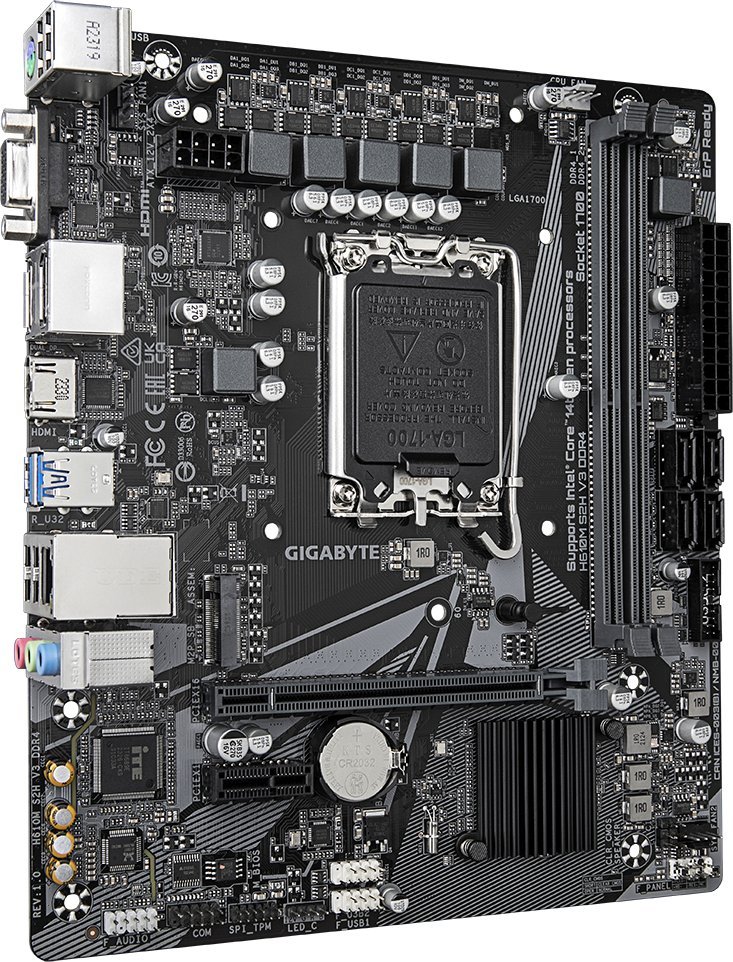 Pllakë amë Gigabyte H610M S2H V3, DDR4, mATX, Socket LGA1700