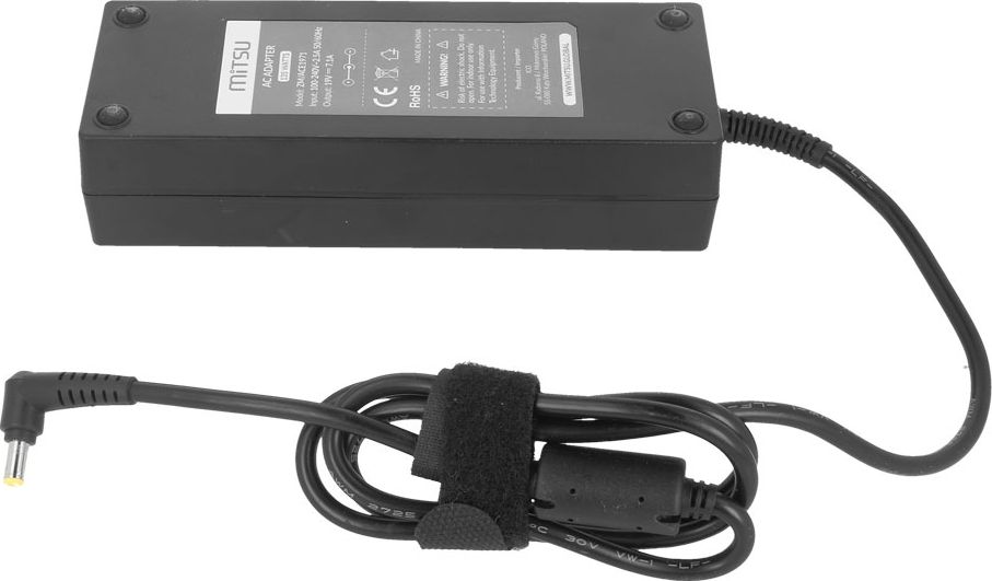 Adapter karikues për laptop Mitsu ZM/ACE1971, 135 W, 19 V 7.1 A, i zi