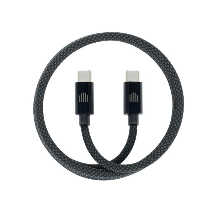 Dviced Magnetic Braided Cable USB-C To USB-C, 1,25m, Dark Grey