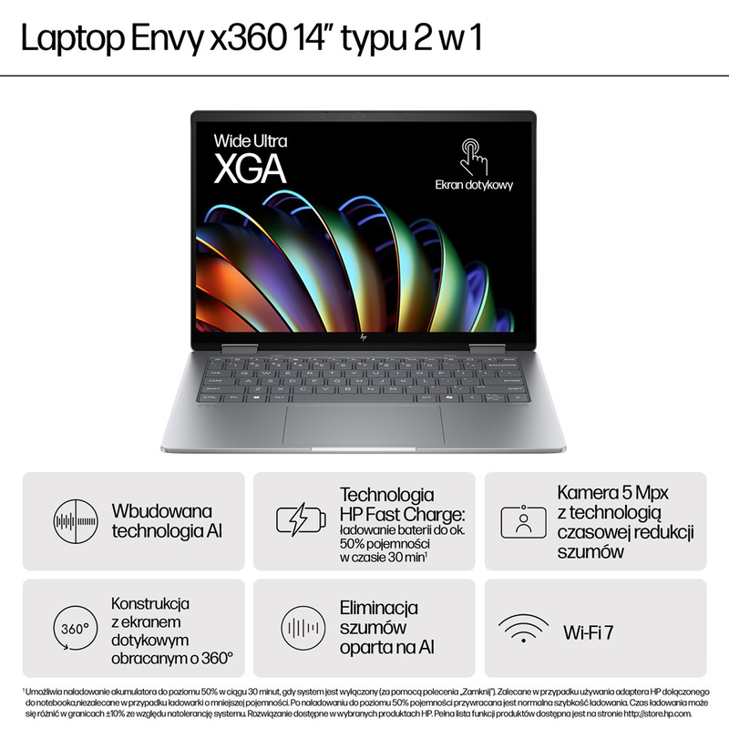 Laptop 2 në 1 HP A58SHEA, Ryzen 5, 16GB RAM, gri e errët