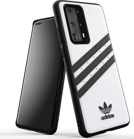 Mbrojtëse Adidas OR PU SS20 për Huawei P40, e zezë / bardhë