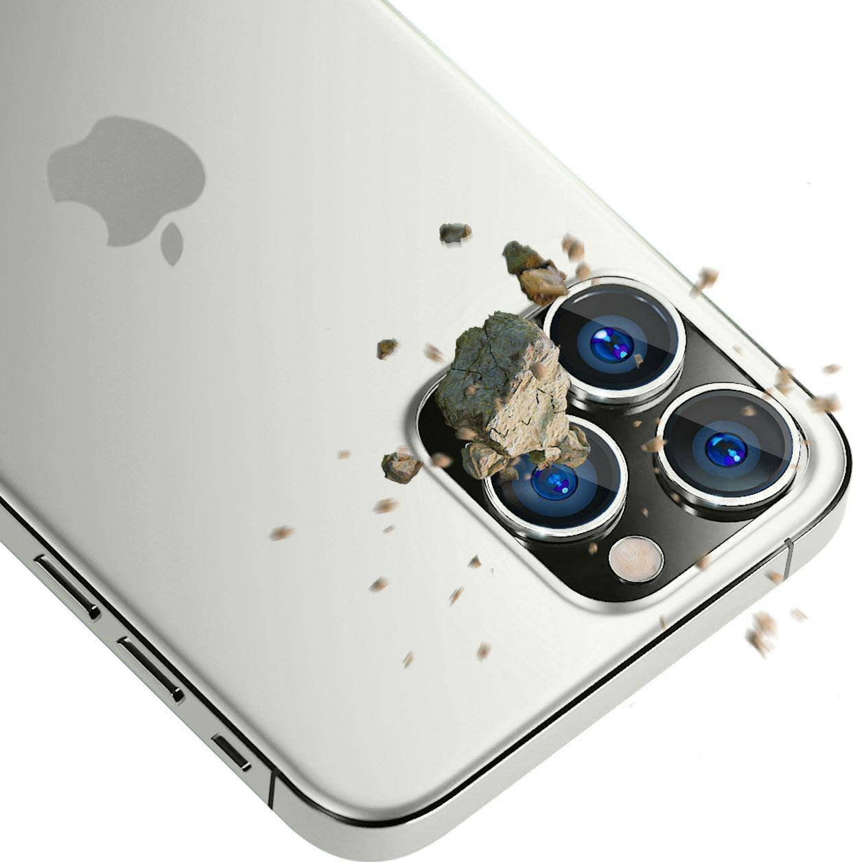 Xham mbrojtës kamerë 3MK Lens Protection Pro Apple iPhone 13 Pro 13 Pro Max, 9H, hiri grafit