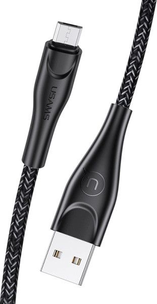 Kabllo Usams USB-A - microUSB, 1m, e zezë