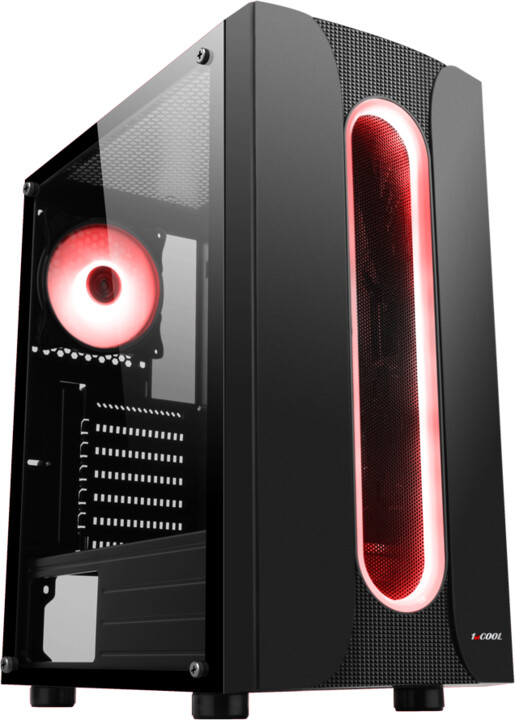 [OUTLET] Kasë kompjuteri 1stCool Sauron, ARGB, USB 3.0, e zezë