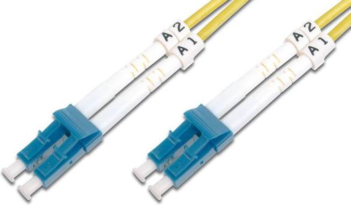 Kabllo me fibra optike Digitus (DK-2933-03), LC/LC, 3m, e bardhë