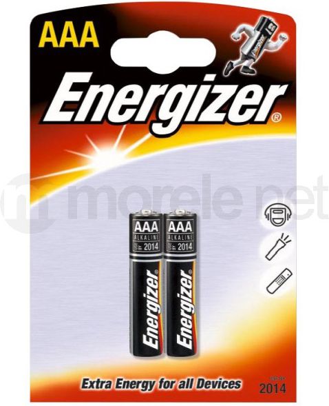 Bateri alkaline Energizer Alkaline Power AAA LR03, paketë 2 copë