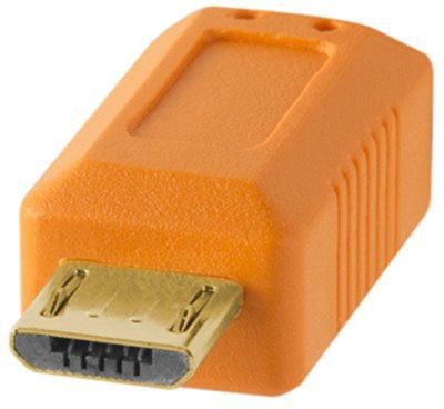 Kabllo USB Tether Tools CU5430ORG, USB A në Micro USB 5 Pin, 4.6 m, portokalli