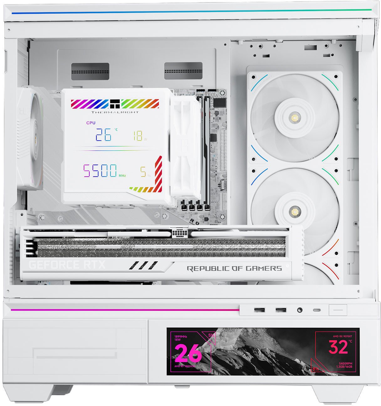 Ftohës CPU Thermalright Peerless Assassin 140mm Digital, ajër, ekran digjital, i bardhë