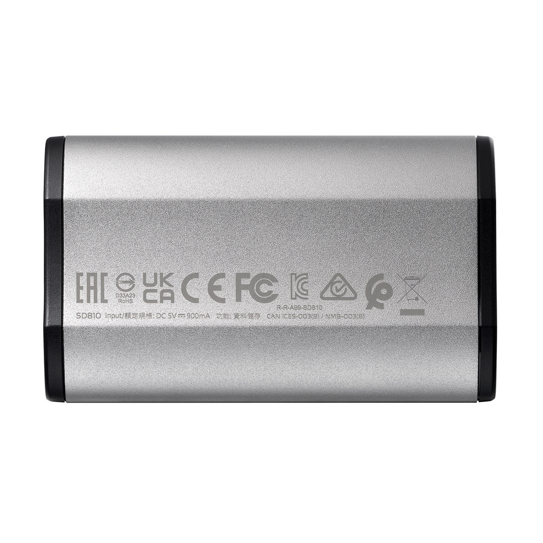 Disk SSD ADATA SD810, 1TB, USB-C, i zi/argjendtë