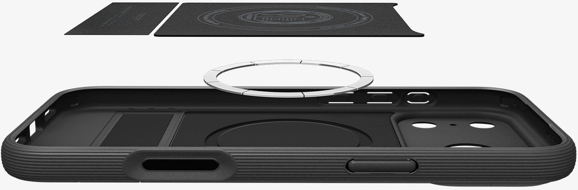 Mbrojtëse telefoni Spigen Parallax S MagSafe, për iPhone 17 Pro, TPU, e zezë mat 4