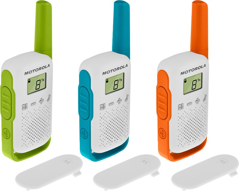 Walkie talkie Motorola TLKR T42, set 3 copë, blu