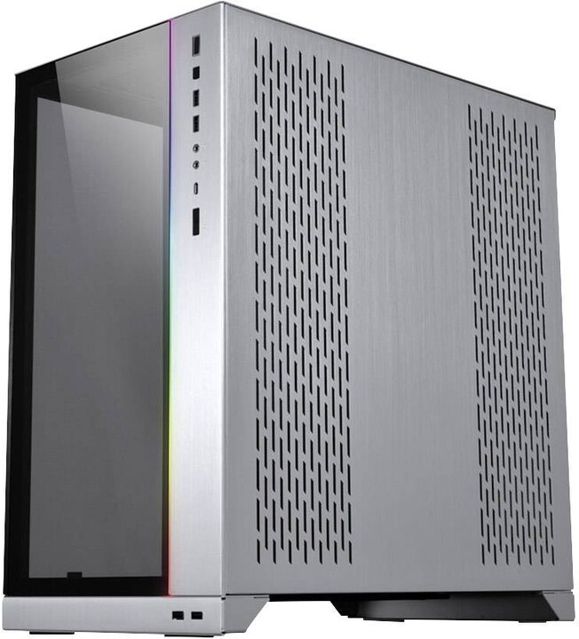 Kasë kompjuterike LIAN-LI O11 Dynamic XL (ROG Certified), e argjendtë