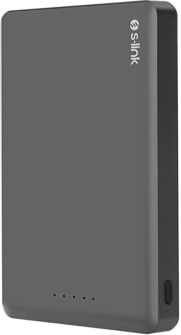 Powerbank S-link MG110, 10000mAh, MagSafe 15W PD 20W, gri metalik