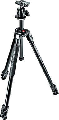 Trefkëmbësh për kamerë Manfrotto 290 XTRA MK290XTA3 BH, alumini, me kokë 496, i zi
