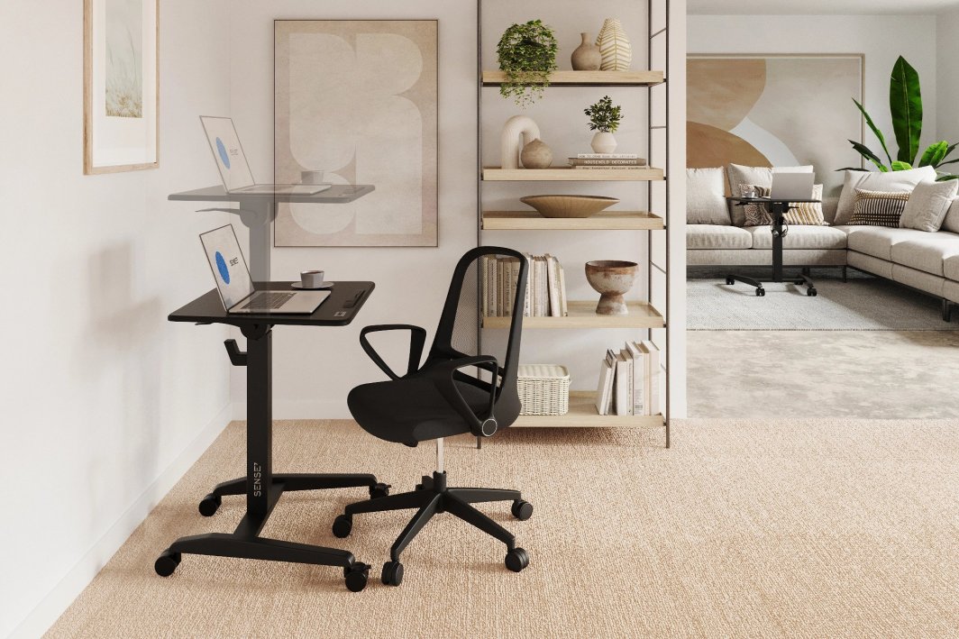 Tavolinë SENSE7 Mobile, e zezë