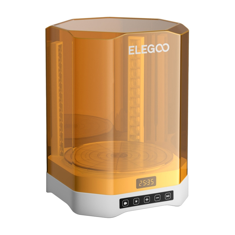 Stacion larje dhe shërimi Elegoo Mercury Plus 3.0, 7.5L, për printerë resin deri 10", portokalli