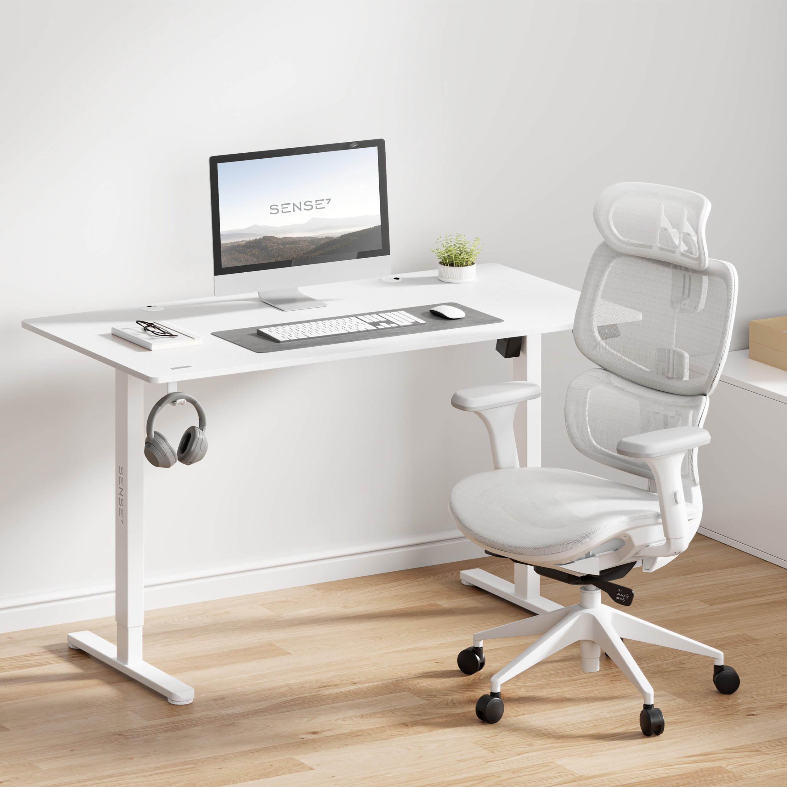 Karrige për zyre SENSE7 NOBU, e hirtë