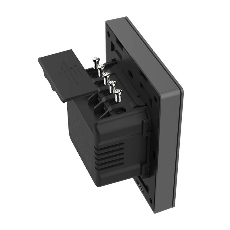 Çelës inteligjent muri Sonoff M5-2C-80, 2 kanale, WiFi, gri e errët