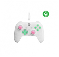 Gamepad 8BitDo Ultimate Mini Wired, RGB, Hall Effect, transparent i bardhë
