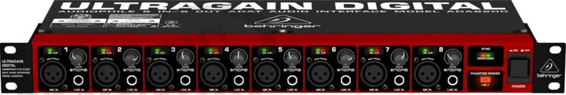 Paraforcues mikrofoni Behringer 000-ATL02-00010, 8 kanale, 24 bit 48 kHz, i zi