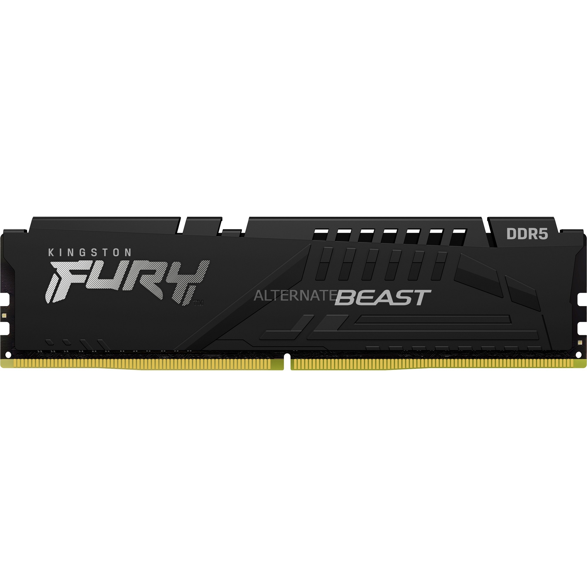 Memorie RAM Kingston FURY Beast KF560C40BB, 16GB DDR5, 6000MT/s, e zezë