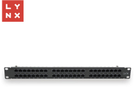 Patch panel LYNX 19", 48 porta, UTP Cat5e, i zi