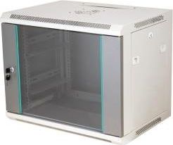Kabinet rack Alantec SW-18U-600-450-N-DSJ-OP-RP-B-S, 18U, 19", gri