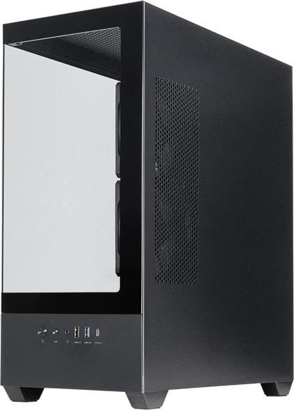 Kuti kompjuteri Chieftec GT-01B-OP MIDI Tower, xham i temperuar, ATX mATX Mini ITX, e zezë