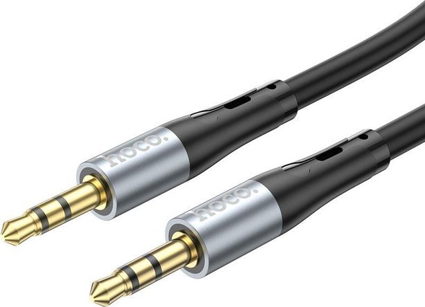 Kabull AUX Hoco UPA22, Jack 3.5 mm në 3.5 mm, 1 m, i zi