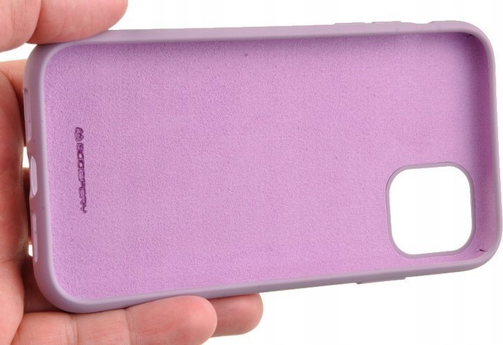 Mbulesë silikoni Mercury për iPhone 11, mat, vjollcë